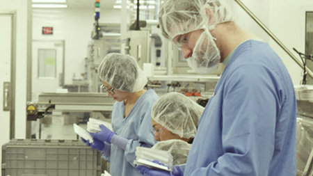workers in the lab